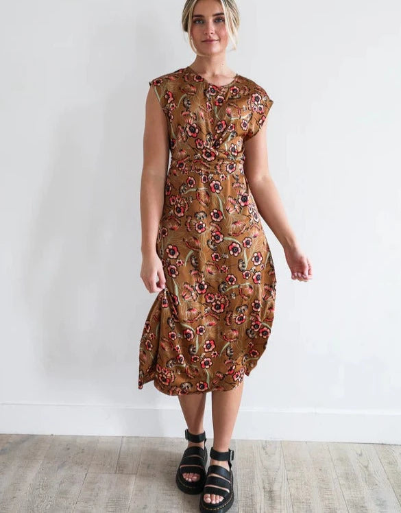tie knot midi dress Buy Yumi Blue Butterly Floral Tie Knot Front Long Sleeve Midi Dress from Next USA