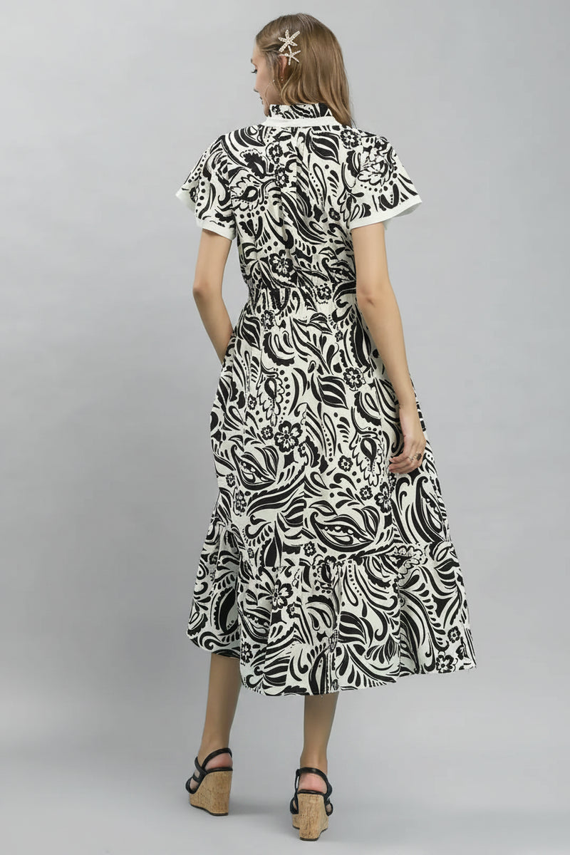 v neck ruffle sleeve midi dress V-Neck Rebirth SS’26 Women DM:18 line silhouette and pleated Danbury Halter Striped Tiered