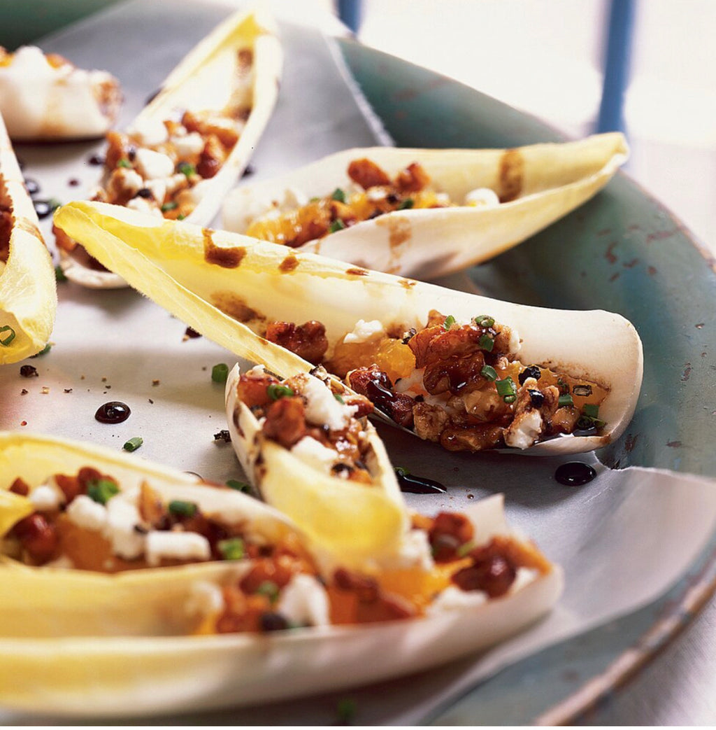 Endive Stuffed with Goat Cheese and Walnuts