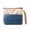 Dahlia Denim Clutch Handbag - Blue