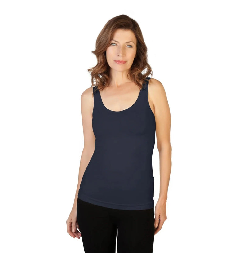 SKNY T Basic Scoop Neck Tank - Midnight