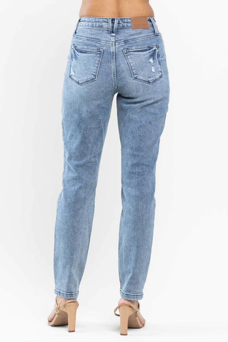 JB88617 Vintage Slim Jean - Med. Blue