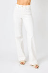 JB88781 High Waist Braided Detail Jean - White