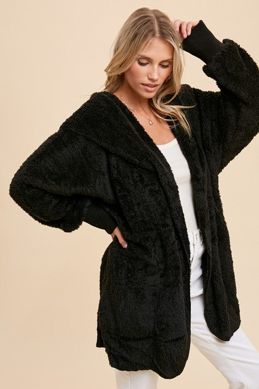 Teddy Bear Jacket - Black