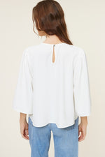 Flowy Sleeve Top - Ivory