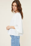 Flowy Sleeve Top - Ivory