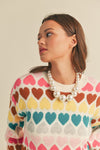 In Love with Color Sweater - Cream