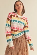 In Love with Color Sweater - Cream