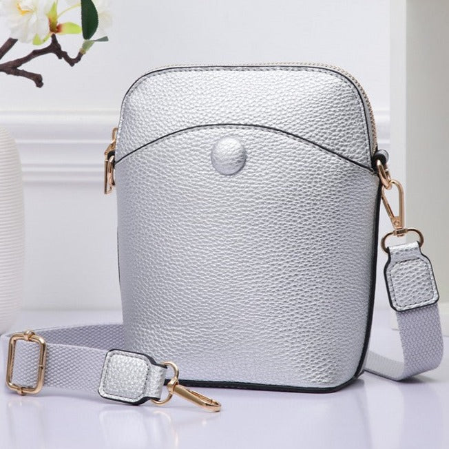 Essential Crossbody Purse - Silver