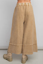 Mineral Wash Inside-Out Pants - Golden Brown