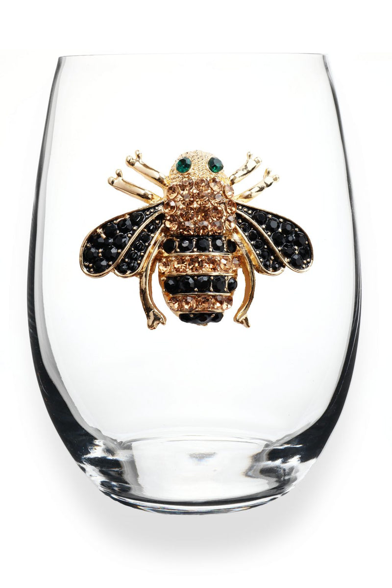 QJ Stemless Wine Glass - Bee