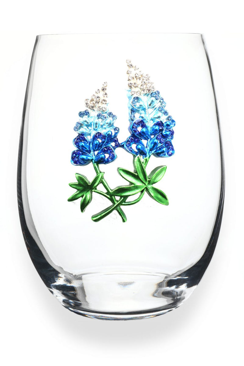 QJ Stemless Wine Glass - Bluebonnet