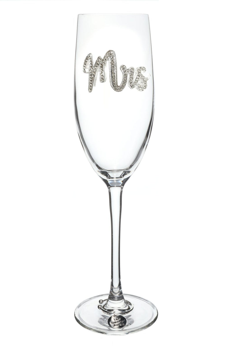 QJ Stemmed Champagne Flute - Mrs.