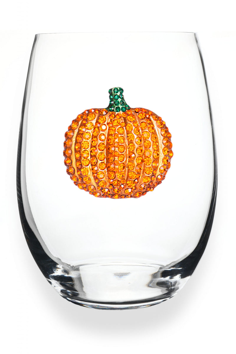 QJ Stemless Wine Glass - Pumpkin