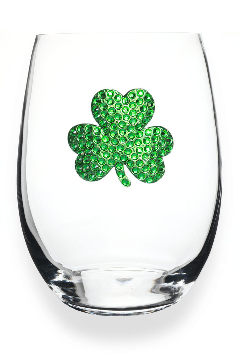 QJ Stemless Wine Glass - Shamrock