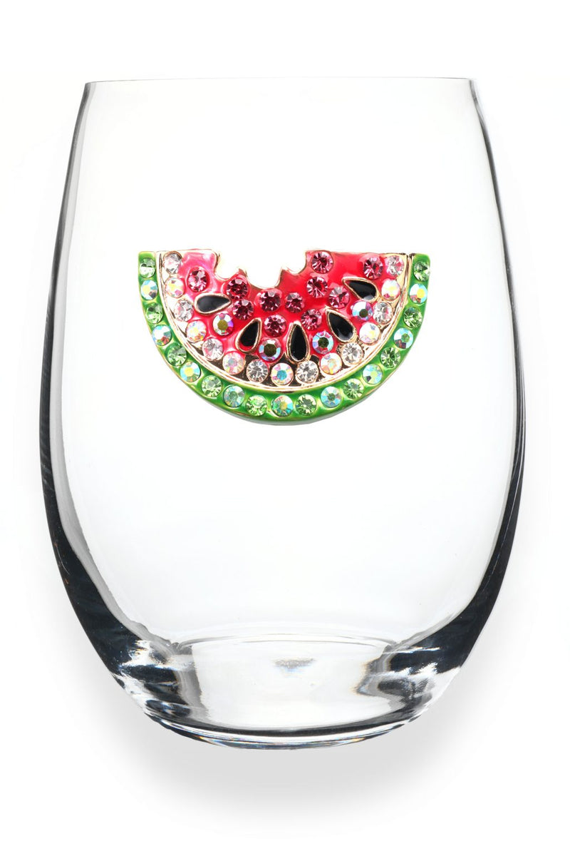 QJ Stemless Wine Glass - Watermelon