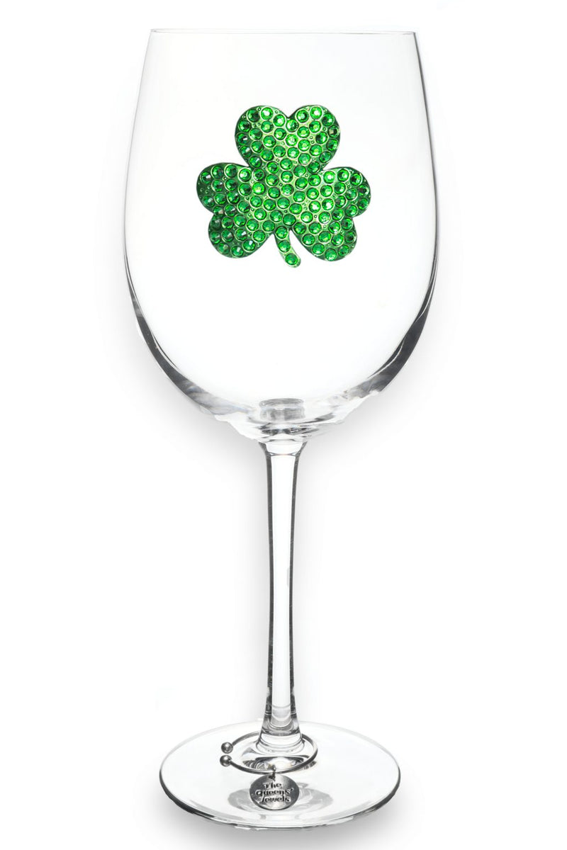 QJ Stemmed Wine Glass - Shamrock