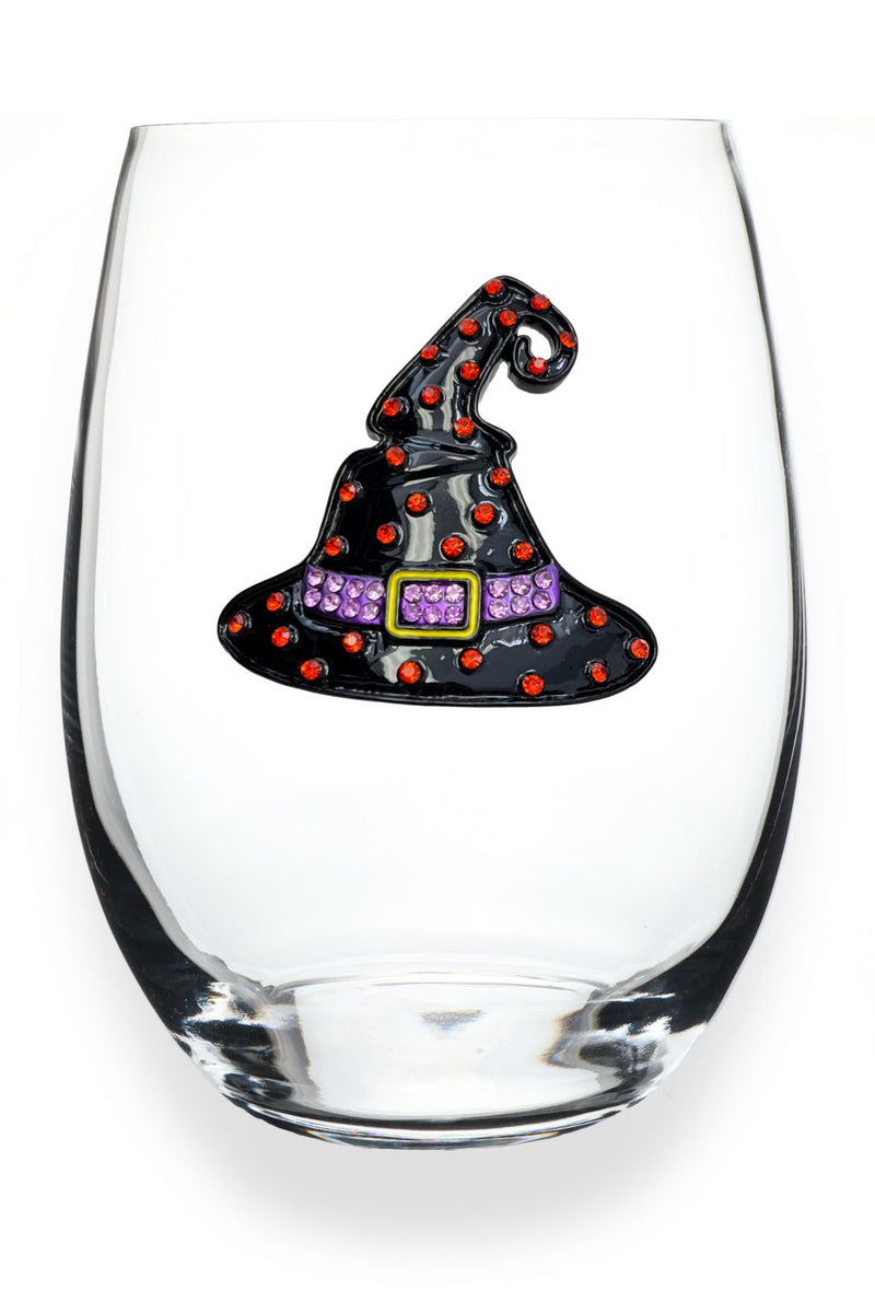 QJ Stemless Wine Glass - Witch Hat