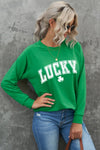 Lucky With Clover Top - Green