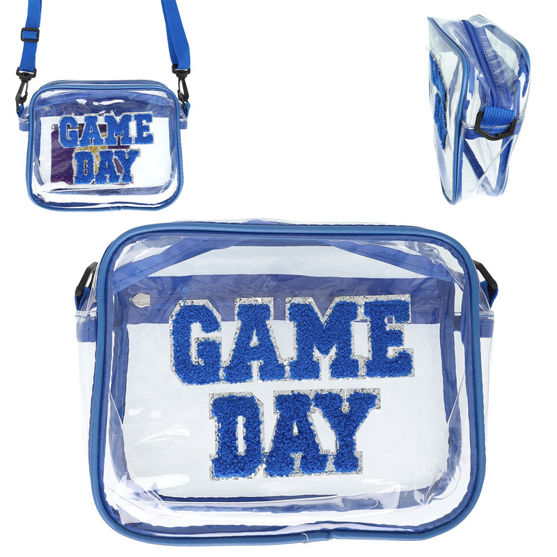 Clear Crossbody Game Day Stadium Bag - R. Blue