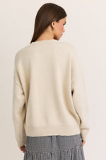 Cherry Bear Sweater - Natural