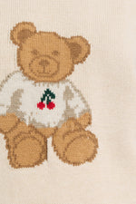 Cherry Bear Sweater - Natural
