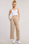 Modal Elastic Waist Cropped Pants - Coco