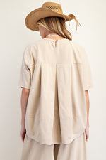 Flower Patches Knit Top - Khaki