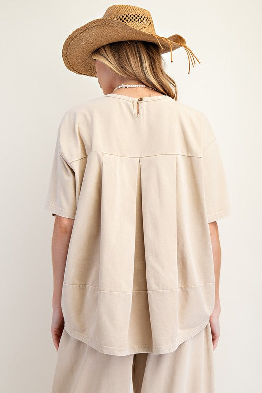 Flower Patches Knit Top - Khaki