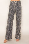 HW Leopard Print Jean - Brown/Blk