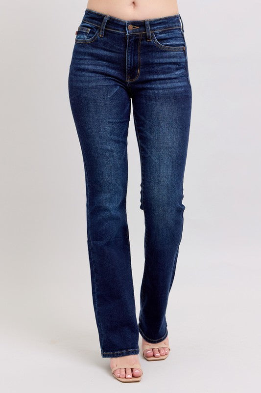 JB82586 Mid-Rise Bootcut Jean - Dark