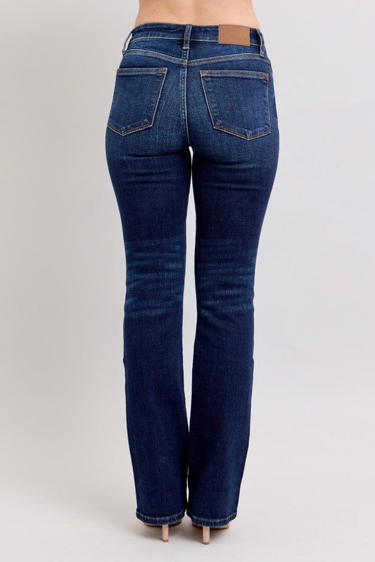 JB82586 Mid-Rise Bootcut Jean - Dark