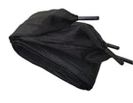 Wide Bow Ribbon Satin Shoelaces - Black
