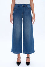 BYW8114 High-Rise Wide Leg Flare Jean