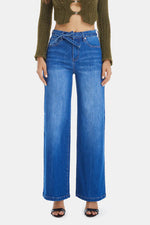 Chloe High-Rise Wide Leg Jean - Med. Blue