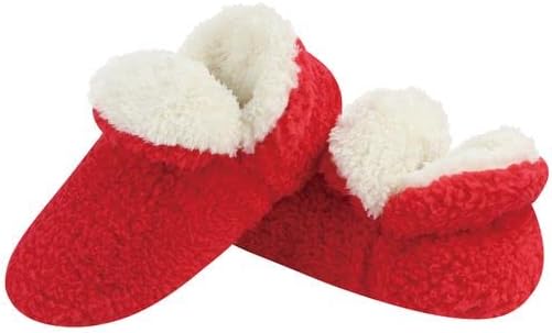 Sherpa Bootie Slippers - Red