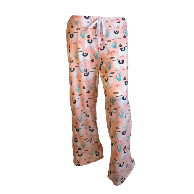 Southwest Llama Pj Pant - Blush