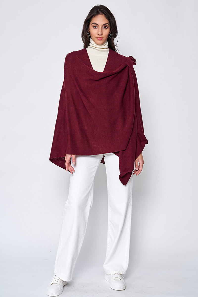 Solid Pull Through Wrap - Burgundy