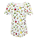 Wine Tasting Bloom Pj Top - Lt. Blue