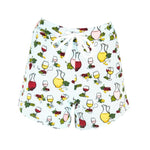 Wine Tasting Pj Shorts - Lt. Blue