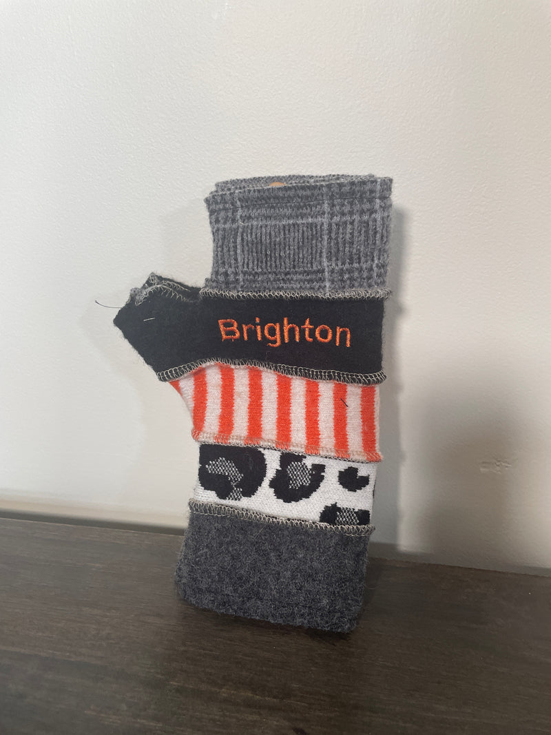 Wear-It-Again Fingerless Wool Mittens - Brighton