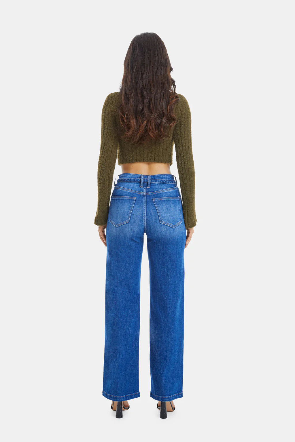 Chloe High-Rise Wide Leg Jean - Med. Blue