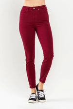 JB88760 Tummy Control Skinny Jean - Scarlet