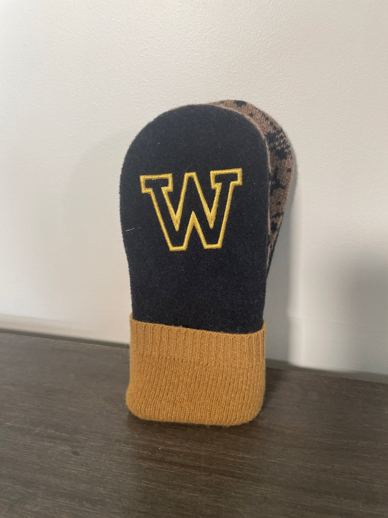 Wear-it-Again Wool Mittens - Western "W"