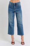 JB88904 Utility Pockets Crop Wide Leg Jean - Med.