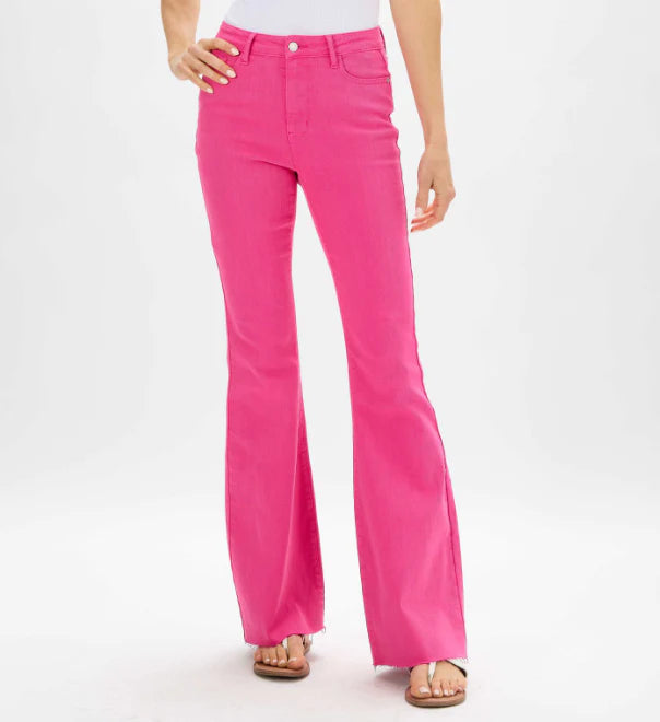 JB88816C High Waist 90's Straight Jean - Hot Pink