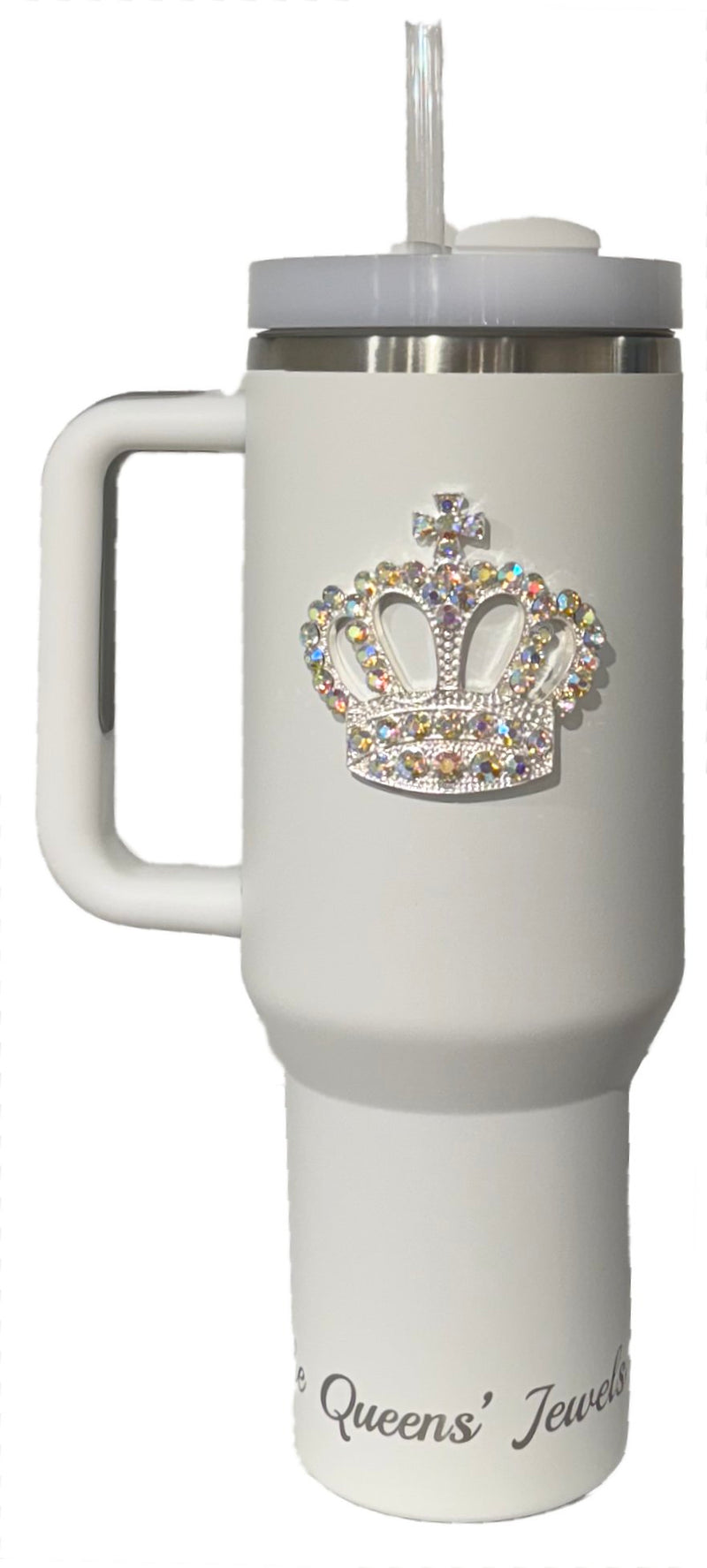 QJ Handle 40 oz. Tumbler - AB Crown