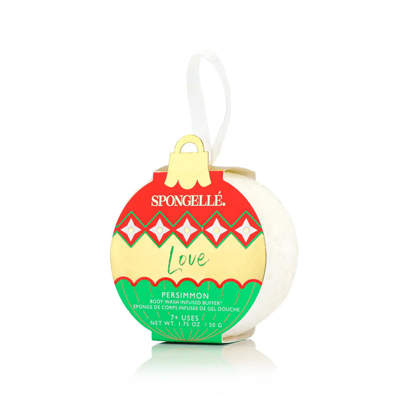 Spongelle Holiday Ornament - Persimmon