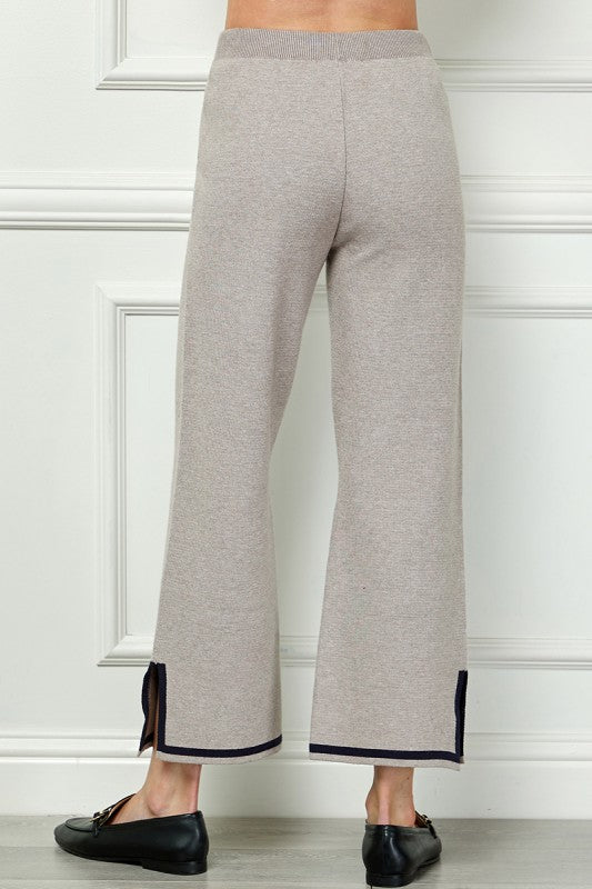 Accent Hem Pant - Mocha