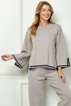 Accent Detail Top - Mocha